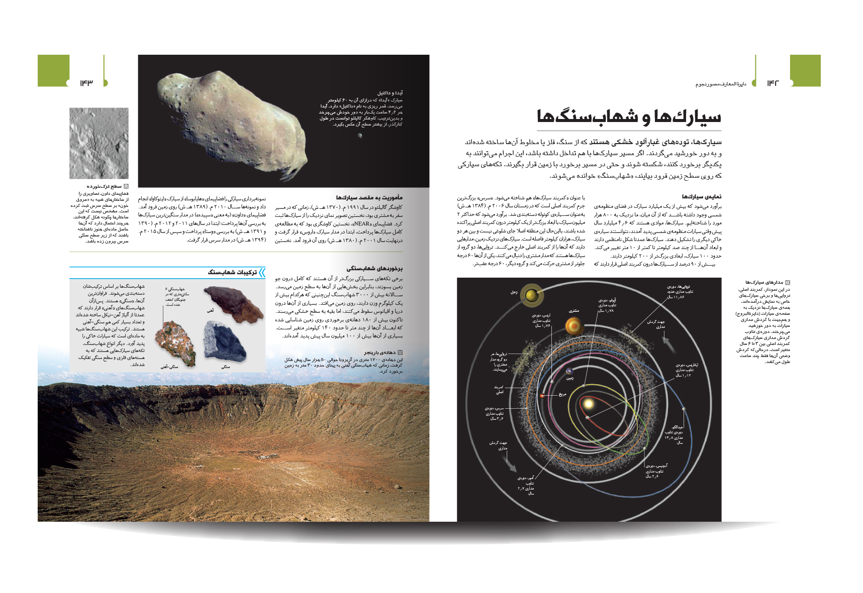 طرح جابر در مورد سیارک ها و شهاب سنگ ها